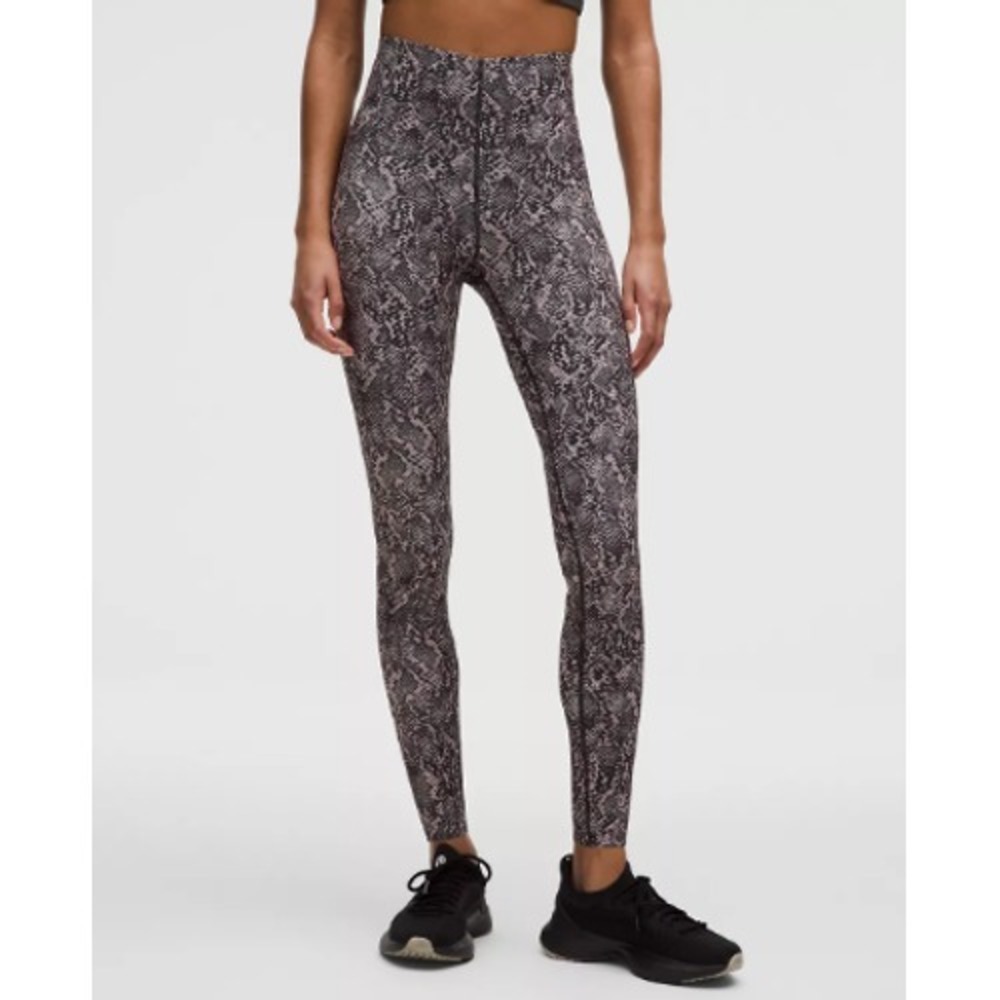 Lululemon Glow Up Super-High-Rise Tight 28"-Snake Structure Grey Multi